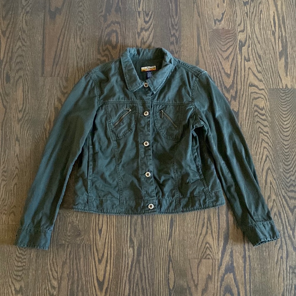 Vintage Havana Jacks Cafe Green Jacket